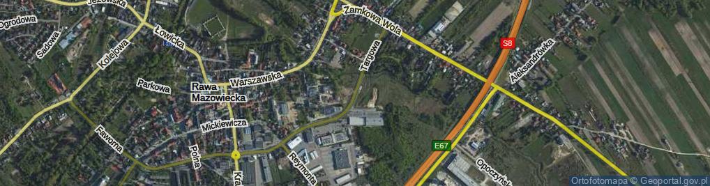 Zdjęcie satelitarne Targowa ul.